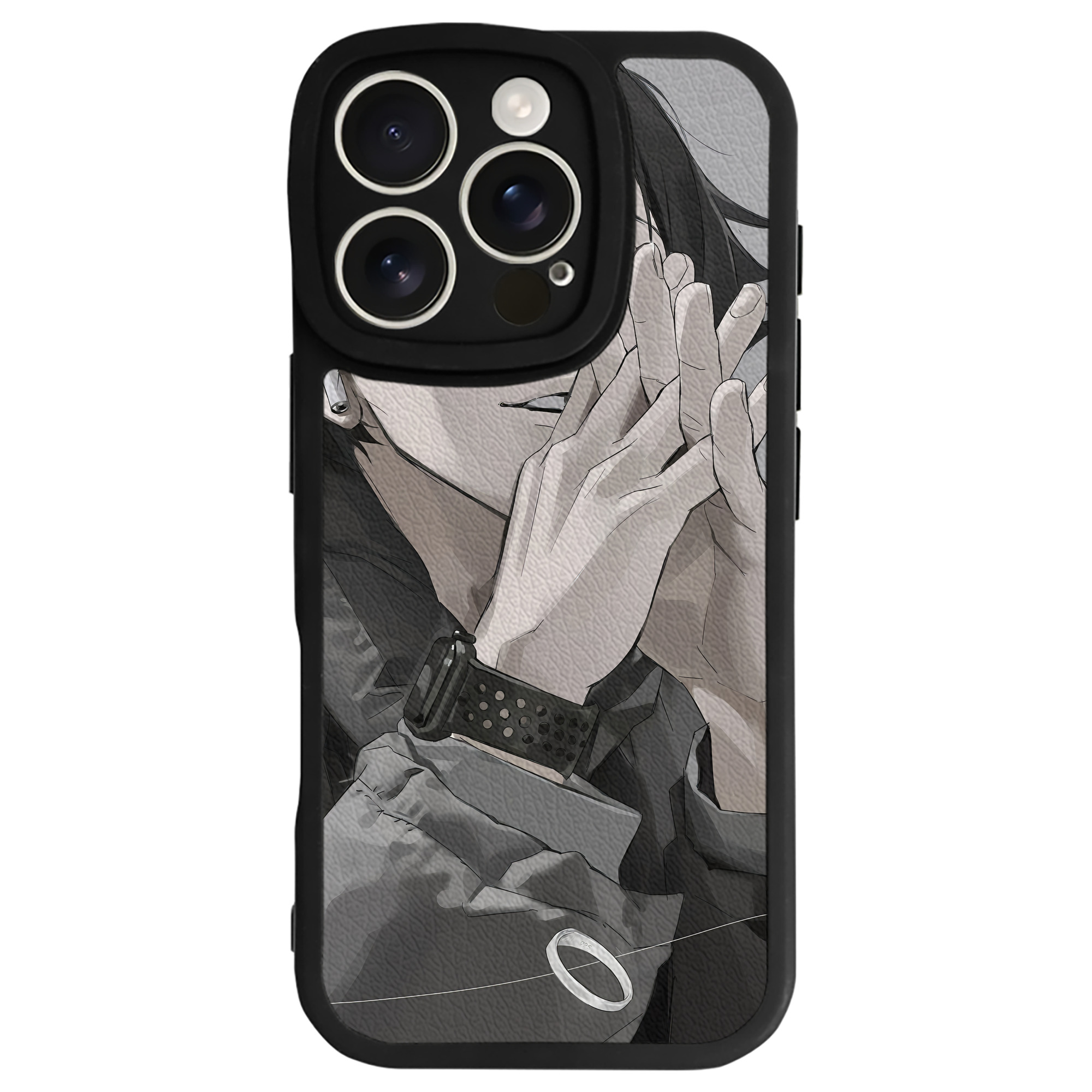 （画像用） ハイキュー!! Haikyu!! 【iPhone 16シリーズ対応】シリコンスマホケース（レザー調） 材質：シリコン